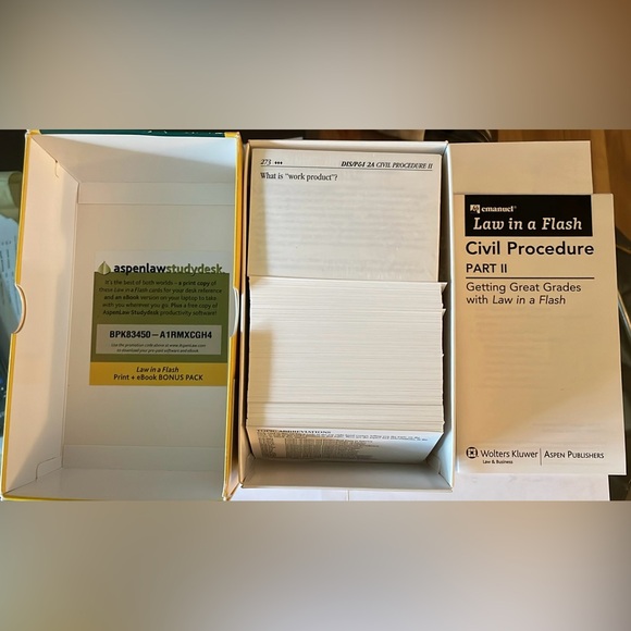 Law in a Flash Civil Procedure Part II Flashcards - CivPro - Law School - Picture 6 of 6